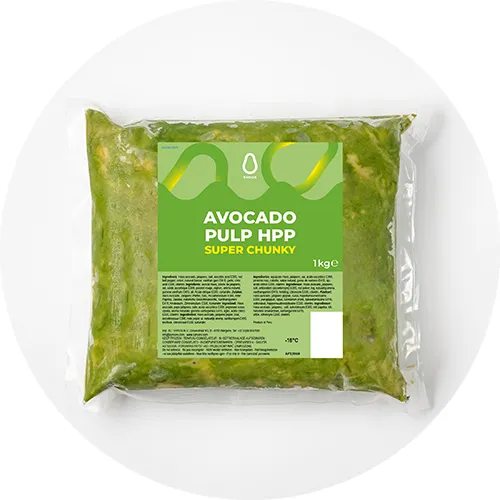 Frozen mashed avocado, 1kg