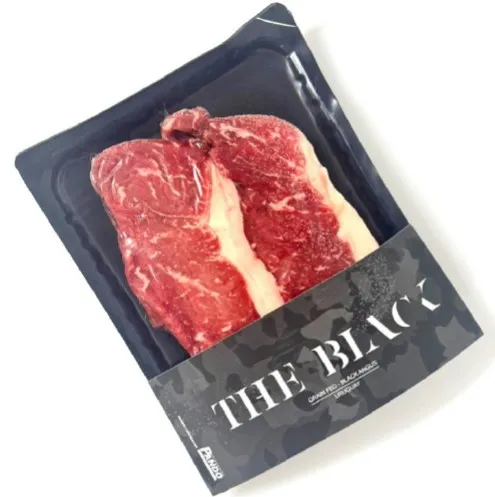 Frozen Black Angus Beef THE BLACK Striploin, Grain-fed 200+ days, Urug