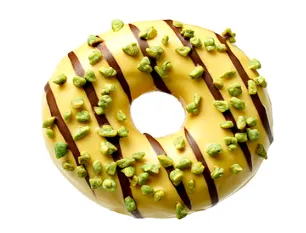 Frozen donut DONUT WORRY BE HAPPY with pistachio cream filling, 77g x