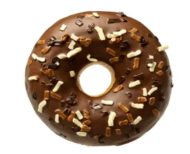 Frozen donut DONUT WORRY BE HAPPY with chocolate filling, 71g x 12 pie
