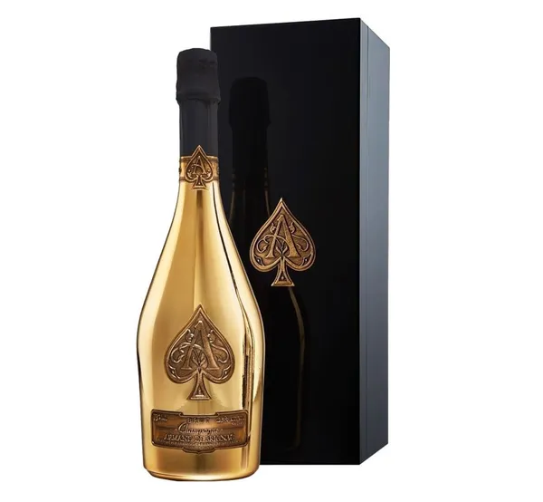 Šampanietis ARMAND DE BRIGNAC Gold, Brut, + kaste, 12,5%, 0.75 l