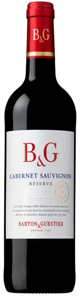 Sarkanvīns B&G Cabernet Sauvignon Reserve 2023, sauss, 13%, 0.75l
