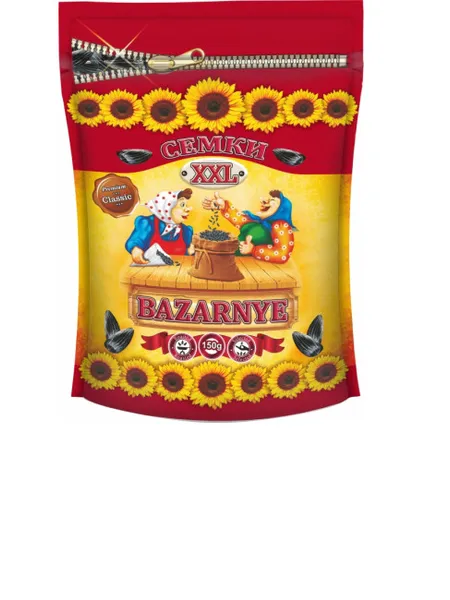 Saulespuķu sēklas BAZARNIJE XXL melnas, ceptas, 300g