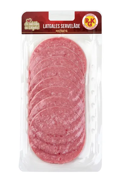 Servelāde RGK  "Latgales", pusžāvēta, šķēlēs, 100g