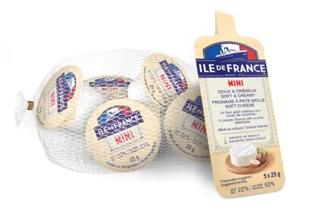 Cheese Camembert ILE DE FRANCE Mini, 5 pcs x 25g