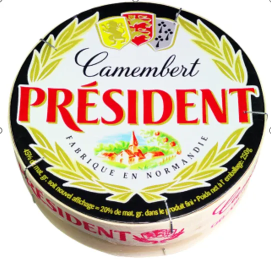 Cheese PRESIDENT, Camembert de Normandie, 250 g