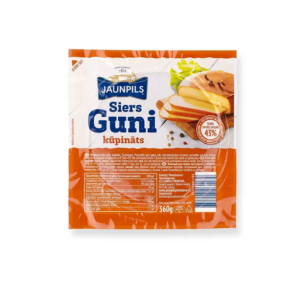 Cheese GUNI smoked 360g, Jaunpils
