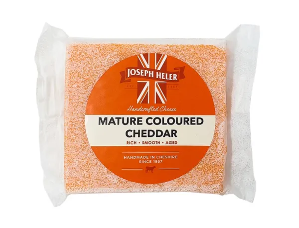 Siers JOSEPH HELER Mature Coloured Cheddar, nogatavināts 7-11 mēn., 200g
