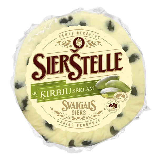 Siers SIERŠTELLE, ar ķirbju sēklām, 340g