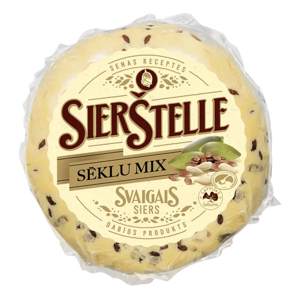 Cheese SIERŠTELLE, with seeds, 340g