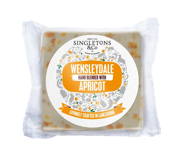 Cheese Wensleydale SINGLETON with apricots, 200g