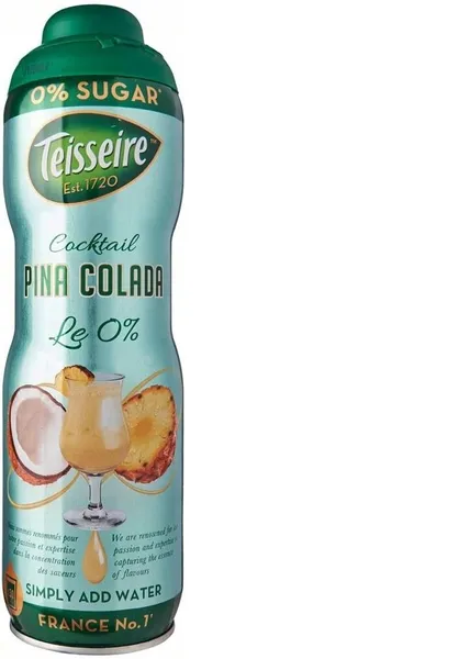 Sīrups TEISSEIRE Pina Colada, bez cukura, 0.6l
