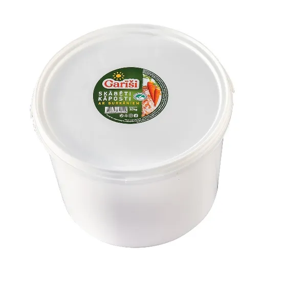 Skābēti kāposti ar burkāniem, 10kg, gab