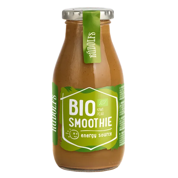 Smūtijs RŪDOLFS BIO kivi, bumbieru ar Čia sēklām "Enerģijai", 260ml (DEP)
