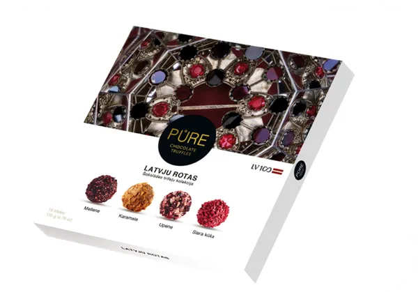 Šokolādes trifeļu kolekcija ''16'' ROTAS 135g, PURE