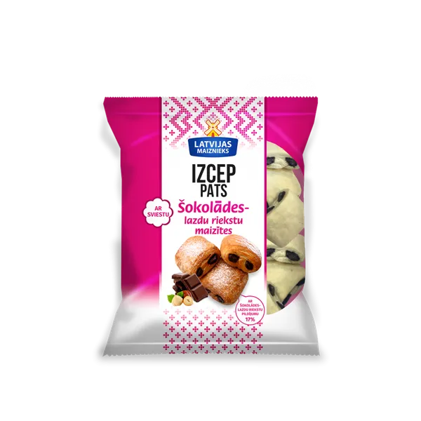 Šokolādes un lazdu riekstu maizītes IZCEP PATS, 240g