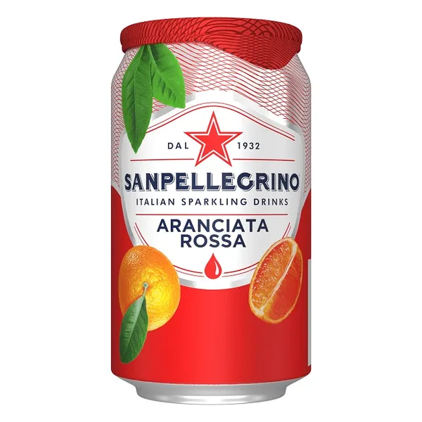Sulas dzēriens S.PELLEGRINO Aranciata Rosso Apelsīnu, gāzēts, bundžā, 0.33l(DEP)