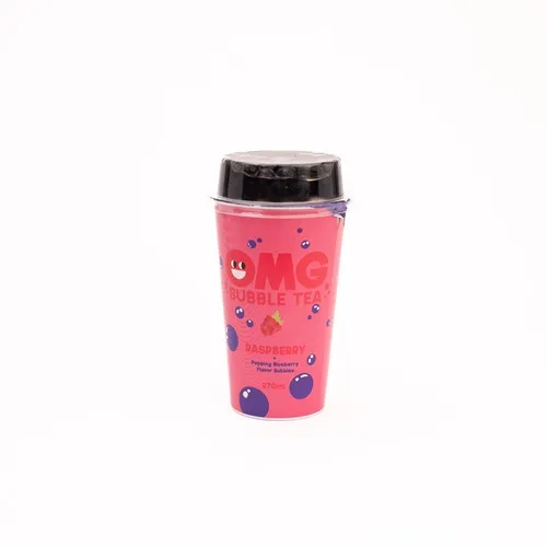 Tējas dzēriens OMG, Hibiskus aveņu garša ar melleņu bumbiņām, 0.27l