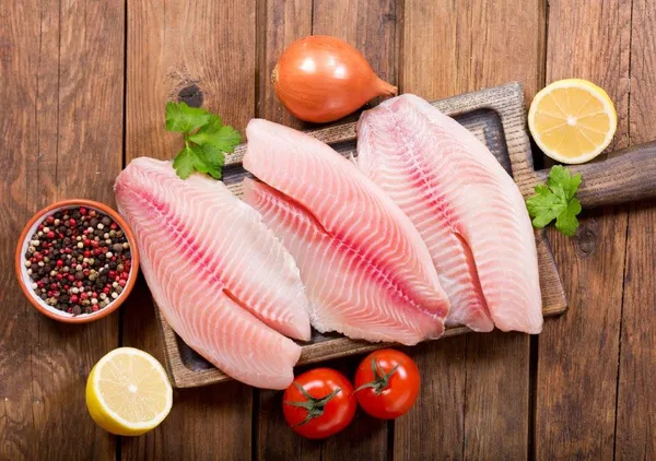 Tilapijas fileja, 140-200g, saldēta, bez ādas, 30% glazūra, IQF, 5kg
