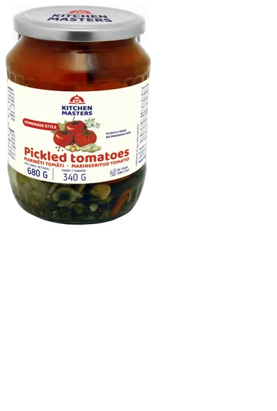 Tomāti konservēti KITCHEN MASTERS, 680g/340g