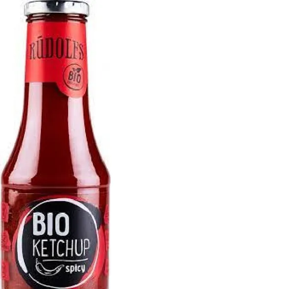 Tomātu kečups RŪDOLFS BIO, asais, 530 g