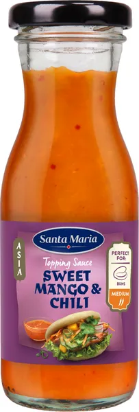 Topping Sauce Sweet Mango & Chili 155ml, Santa Maria