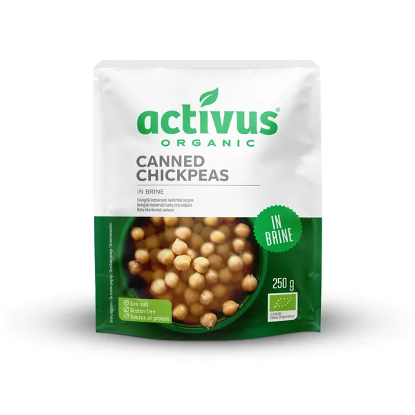 Turku zirņi sālījumā ACTIVUS BIO, 250g
