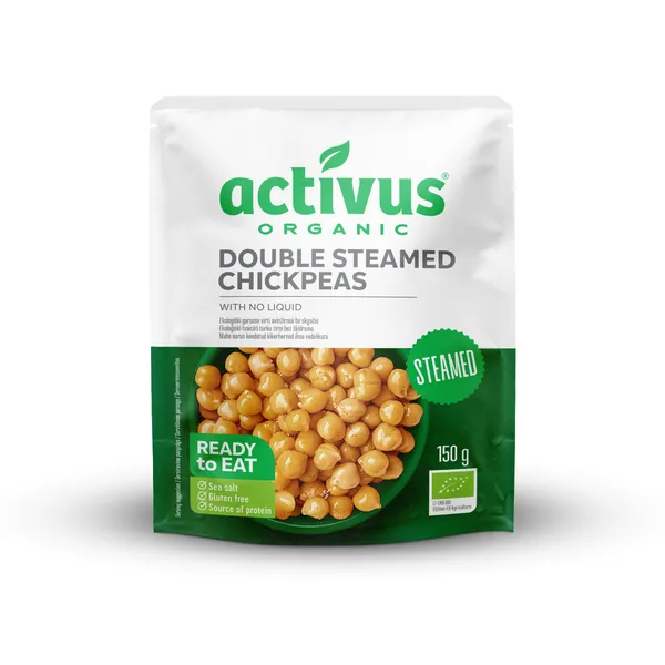 Activus ORGANIC chickpeas no brine 150g