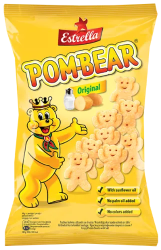 Uzkoda ESTRELLA POM BEAR kraukšķīga ar sāli 65g