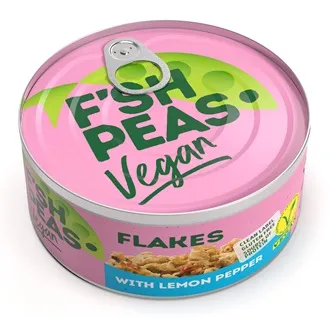 Vegānās zirņu proteīna pārslas ar citronpipariem 140g, F`SH PEAS