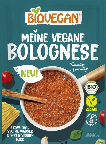 Vegan Bolognese sauce mixture BIOVEGAN, 28 g