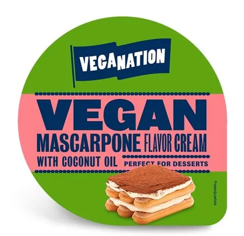 Veģetāriskais siers Maskarponė uz kokosriekstu bāzes VEGANATION, 250 g