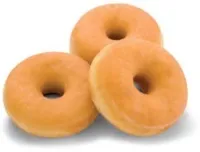 Donut mini DOTS, with sugar glaze, 65 pcs. x28g frozen