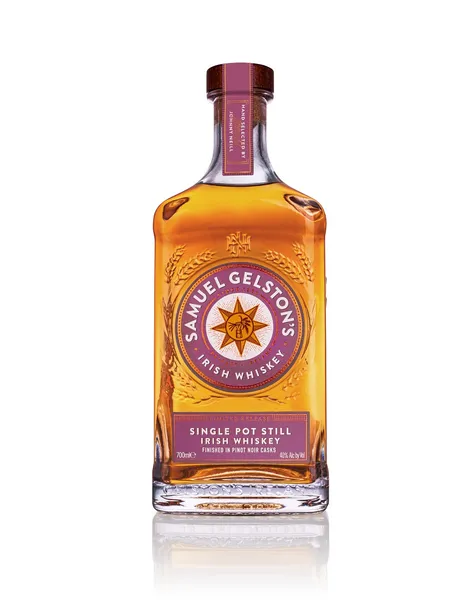 Viskijs SAMUEL GELSTONS Single Pot Still Pinot Noir, 40%, 0.7l