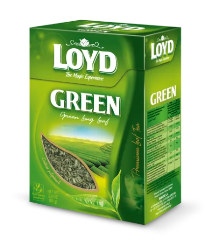 Zaļā beramā tēja LOYD, 80 g