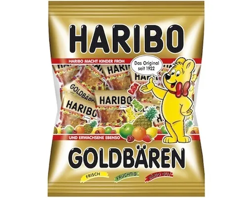 Želejkonfektes HARIBO Goldbaren, Mini, 250g