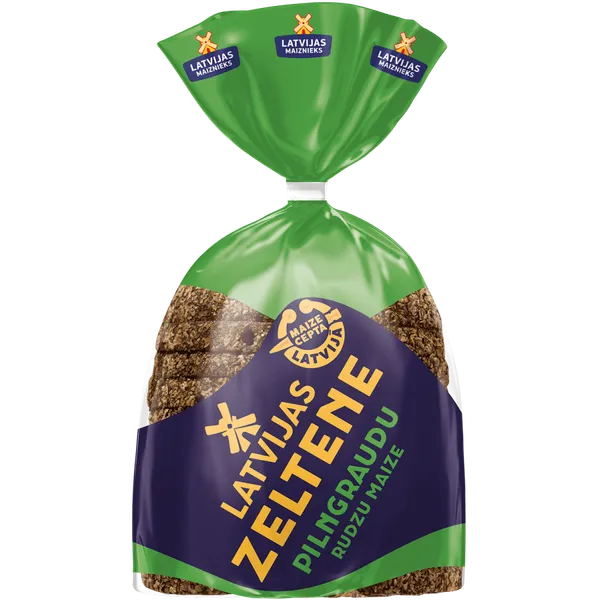 Zeltene pilngraudu rudzu maize pus., 390g