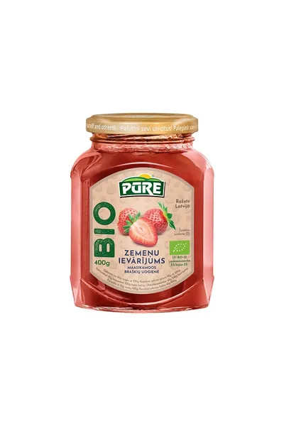 Strawberry jam PŪRE BIO, 400g