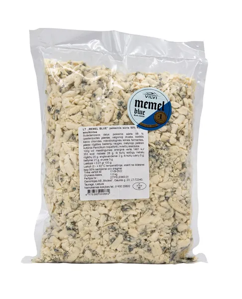 Blue mold cheese VILVI, 50%, chopped, 1kg