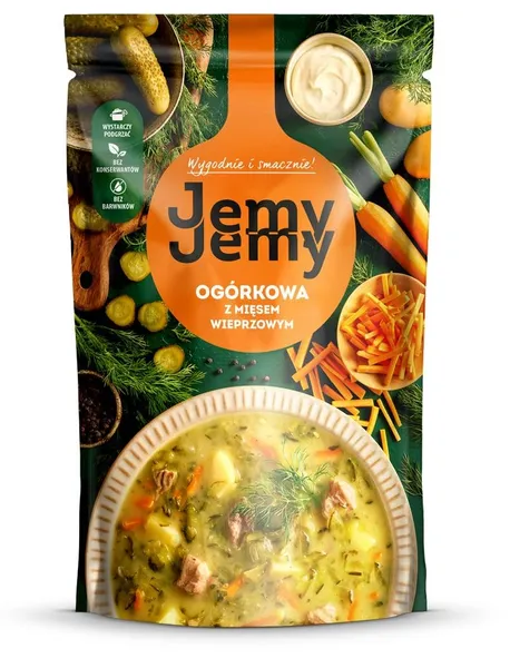 Zupa JEMY JEMY, ar gurķiem un cūkgaļu, 450g