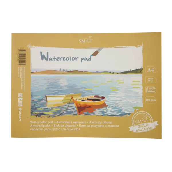 Akvareļu albums A4 20 lapas As-20