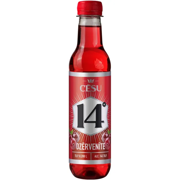 Alkoh. kokteilis Cēsu Dzērvenīte 14% 0,28l