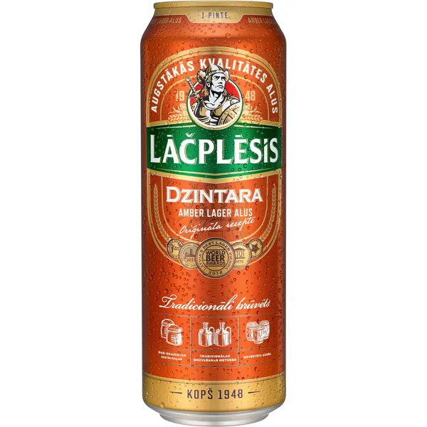 Alus Lāčplēsis Dzintara 4,6% 0,5l skārdene