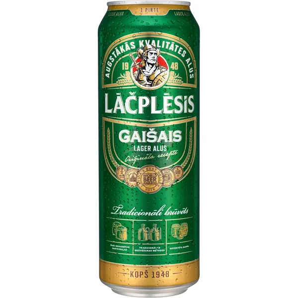 Alus Lāčplēsis gaišais 4,8% 0,568l