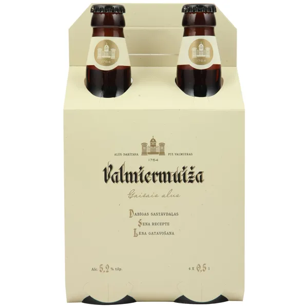 Alus Valmiermuižas gaišais 5,2% 4x0,5l
