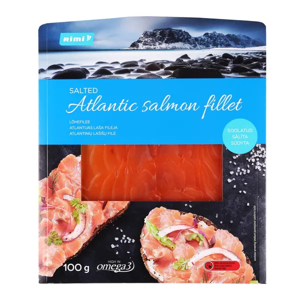 Atlantijas laša fileja Rimi sālīta 100g