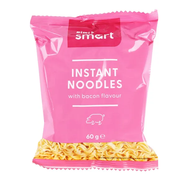 Ātri pag. nūdeles Rimi Smart ar bekona g. 60g
