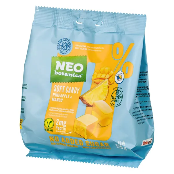 Augļu želejk. Neobotanica mango, ananasu 120g
