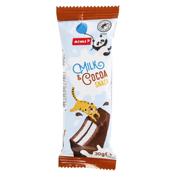 Batoniņš Rimi ar piena, kakao krēmu 30g