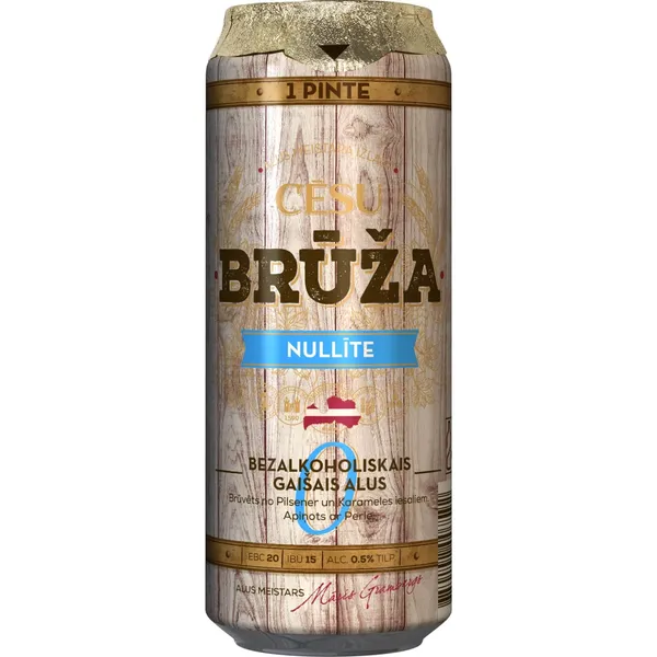 Bezalkoholiskais alus Cēsu Brūža Nullīte 0,5l